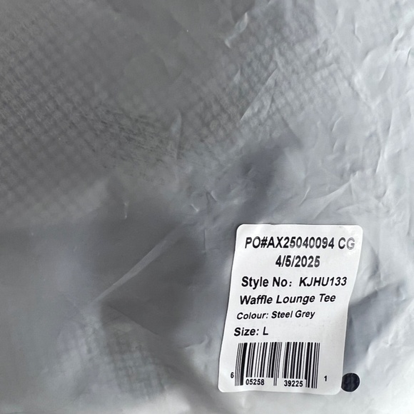 comfrt waffle lounge tee new gray - Picture 5 of 9